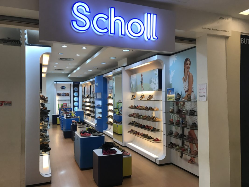 scholl shoes store