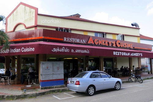 Agneey's Restaurant JB that offers indian food banana leaf