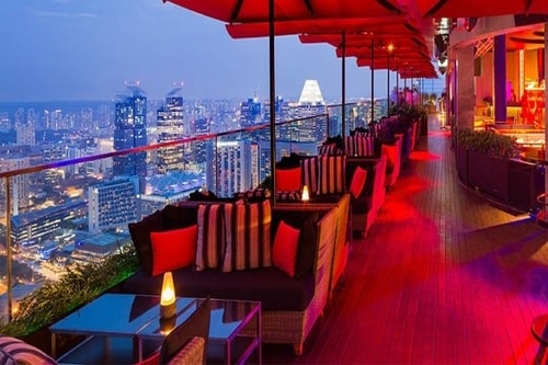 Celavi Rooftop Restaurant in Singapore