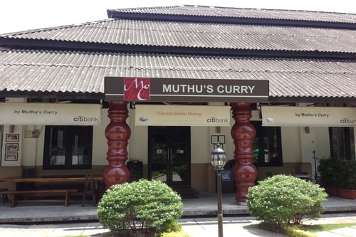Muthu Restaurant JB that offers indian food banana leaf