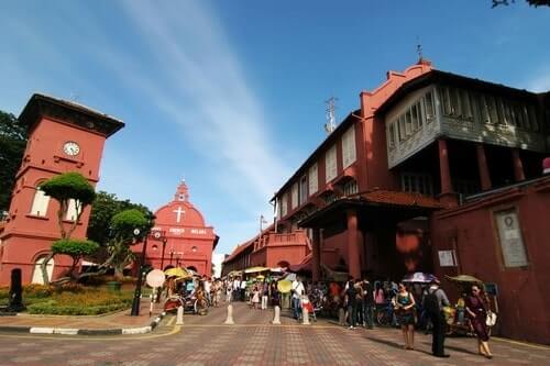 Dutch Square to take a photo at these 8 hidden places to visit in melaka
