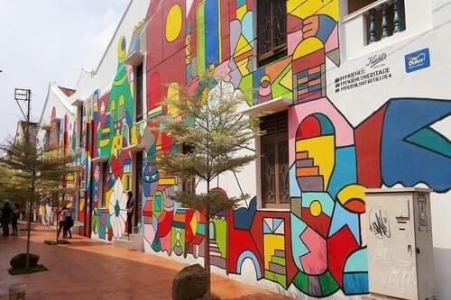 Kiehl's Heritage Mural to take a photo at these 8 hidden places to visit in melaka