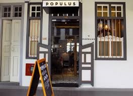The Populus Coffee & Food Co. cafe in Singapore